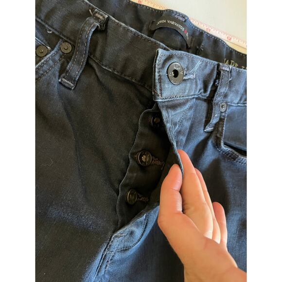 John Varvatos Wight Dark Wash Button Fly Skinny Jeans 32x32 - Picture 8 of 12
